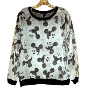 🎒Disney Soft Velour Long Sleeve Mickey Top